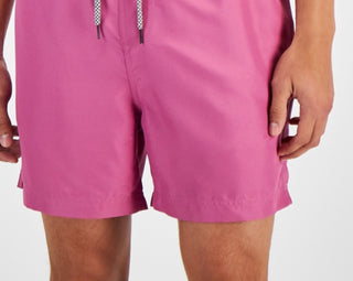 INC International Concepts Calção de banho masculino regular fit secagem rápida cor sólida 5 rosa