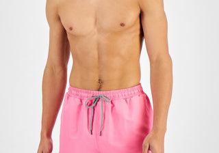 Calção de banho masculino Inc Regular-Fit Quick-Dry Solid 5 rosa tamanho XXL