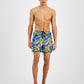 Calções de banho masculinos com 5 folhas de palmeira da INC International Concepts, azul, tamanho XX-G