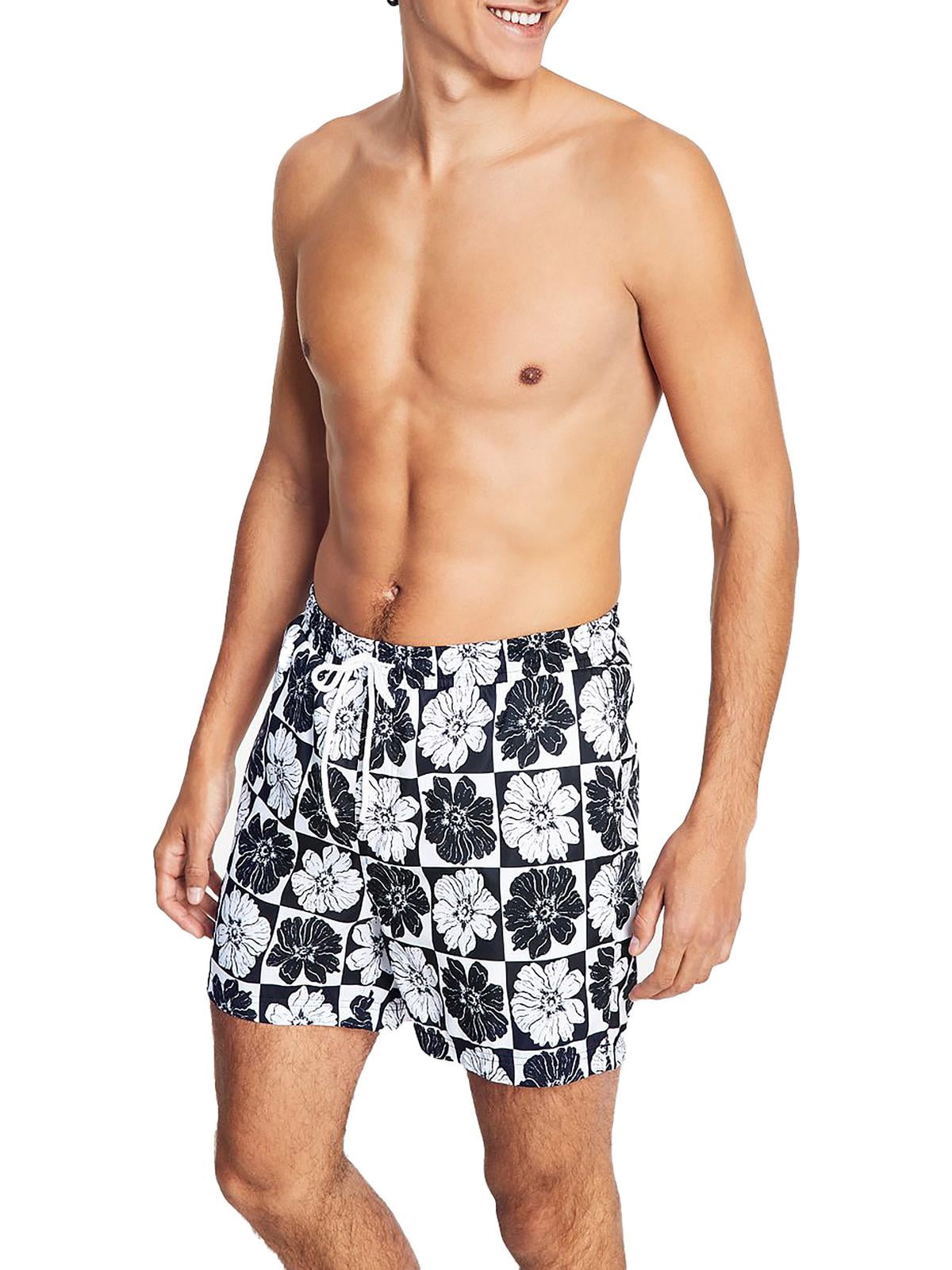 Inc International Concepts Blooms 5 Board Shorts Masculino Preto Tamanho P