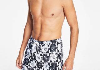 Inc International Concepts Blooms 5 Board Shorts Masculino Preto Tamanho GG