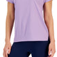 Camiseta leve e tecnológica feminina ID Ideology, roxa, tamanho grande