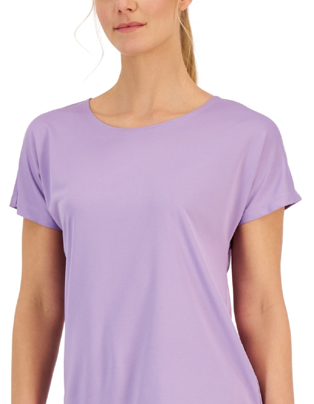 Camiseta leve e tecnológica feminina ID Ideology, roxa, tamanho XX-G