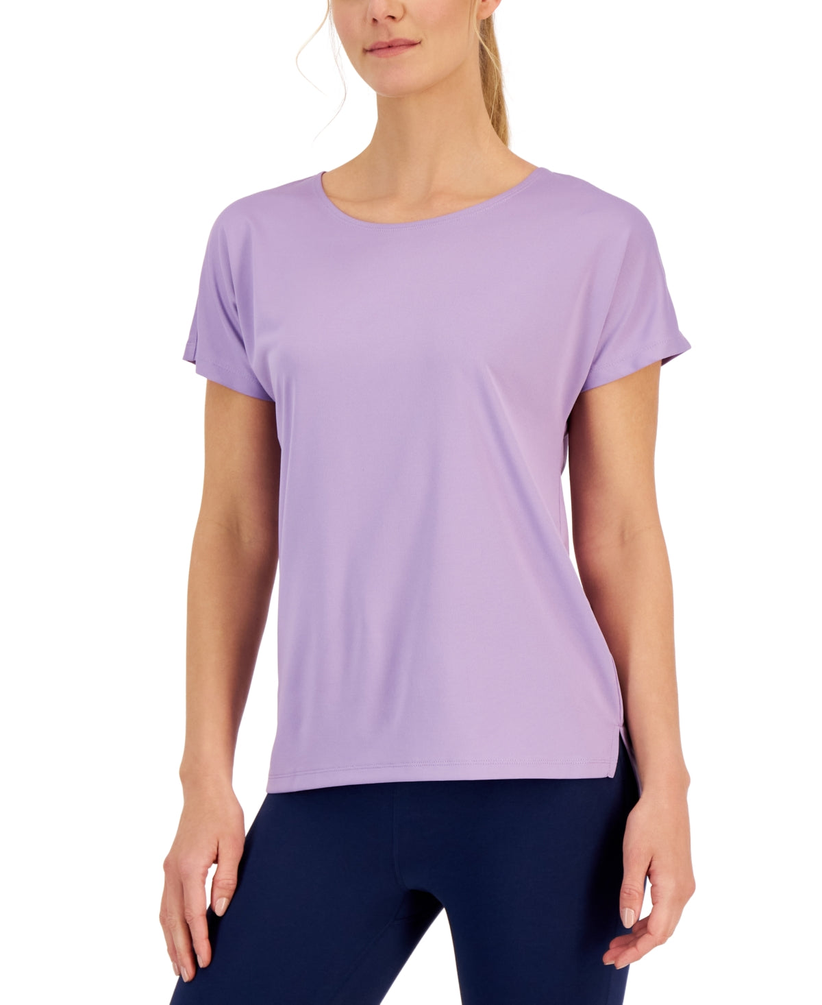 Camiseta leve e tecnológica feminina ID Ideology, roxa, tamanho XX-G