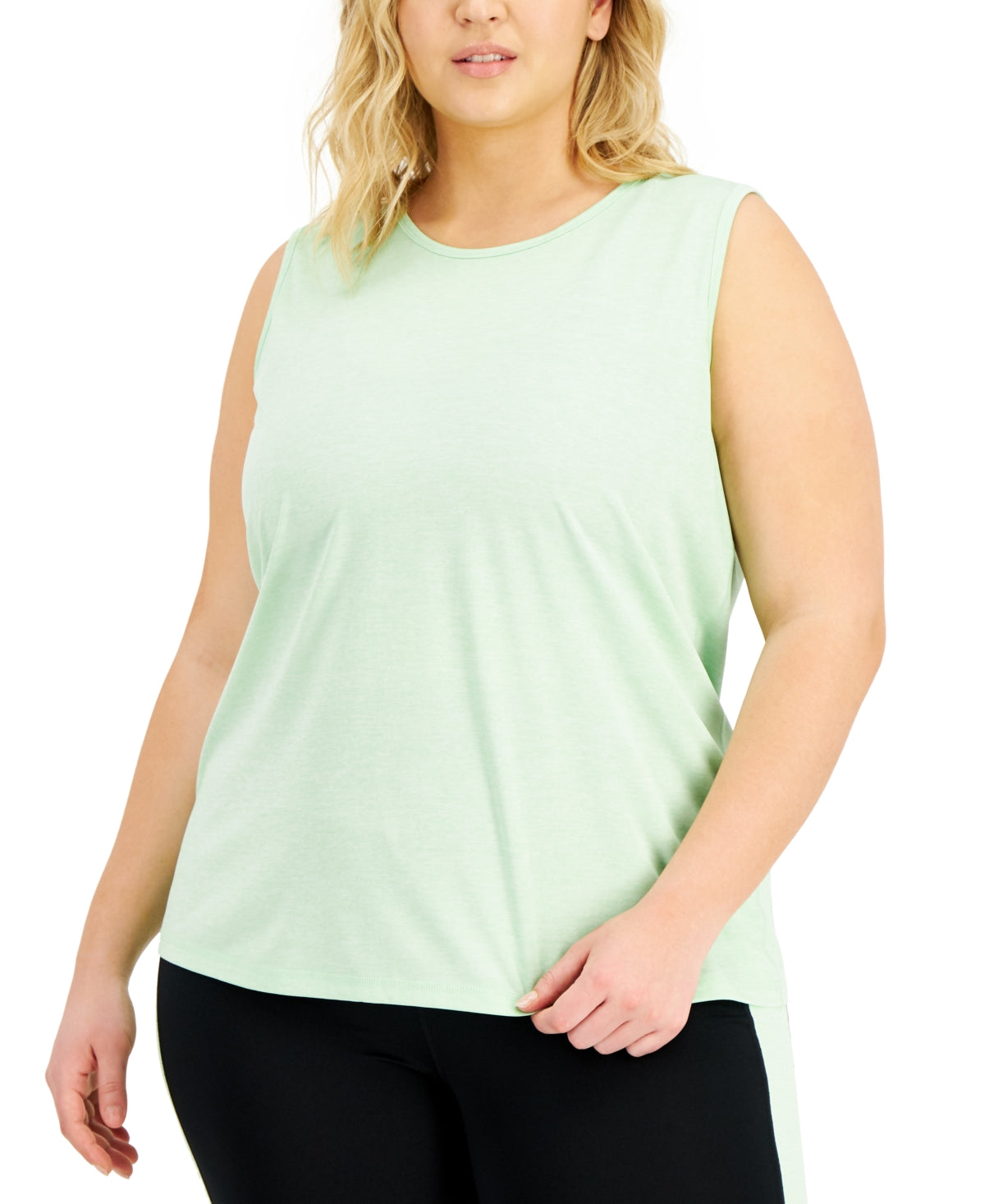 ID Ideology Regata feminina com decote em V e costas abertas, verde