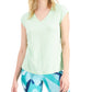 Camiseta ID Ideology Essentials Rapidry Heathered Performance Feminina Verde Tamanho P