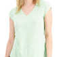Camiseta ID Ideology Essentials Rapidry Heathered Feminina Verde Tamanho XX-G