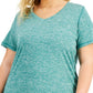 Camiseta ID Ideology Essentials Rapidry Heathered Feminina Verde