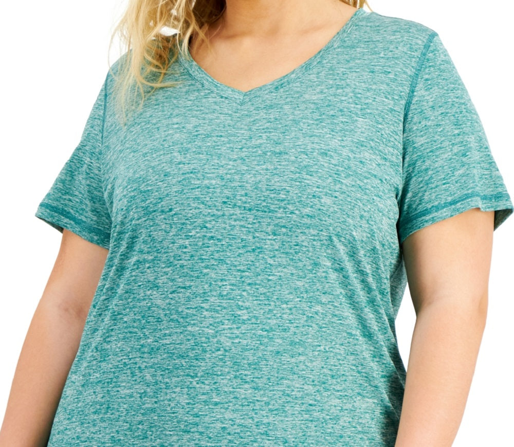 Camiseta ID Ideology Essentials Rapidry Heathered Feminina Verde