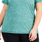 Camiseta ID Ideology Essentials Rapidry Heathered Feminina Verde
