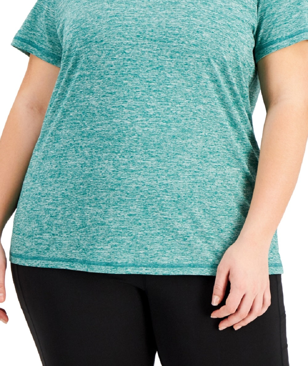 Camiseta ID Ideology Essentials Rapidry Heathered Feminina Verde
