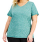 Camiseta ID Ideology Essentials Rapidry Heathered Feminina Verde