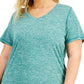 Camiseta ID Ideology Essentials Rapidry Heathered Feminina Verde