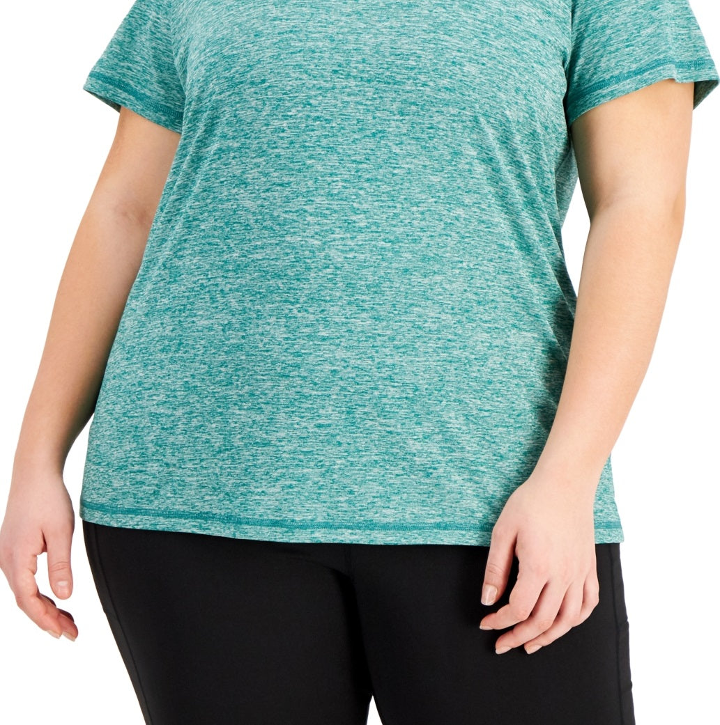 Camiseta ID Ideology Essentials Rapidry Heathered Feminina Verde