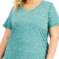 Camiseta ID Ideology Essentials Rapidry Heathered Performance Feminina Verde Tamanho X-G