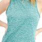 ID Ideology Regata Feminina Essentials Mesclada com Costas Abertas Verde Tamanho Grande