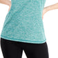 ID Ideology Regata Feminina Essentials Mesclada com Costas Abertas Verde Tamanho Grande