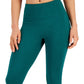 Conjunto de moletom feminino ID Ideology Essentials, comprimento 7/8, leggings, verde, tamanho pequeno