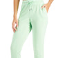Calça jogger feminina de malha ID Ideology, verde, tamanho X-S