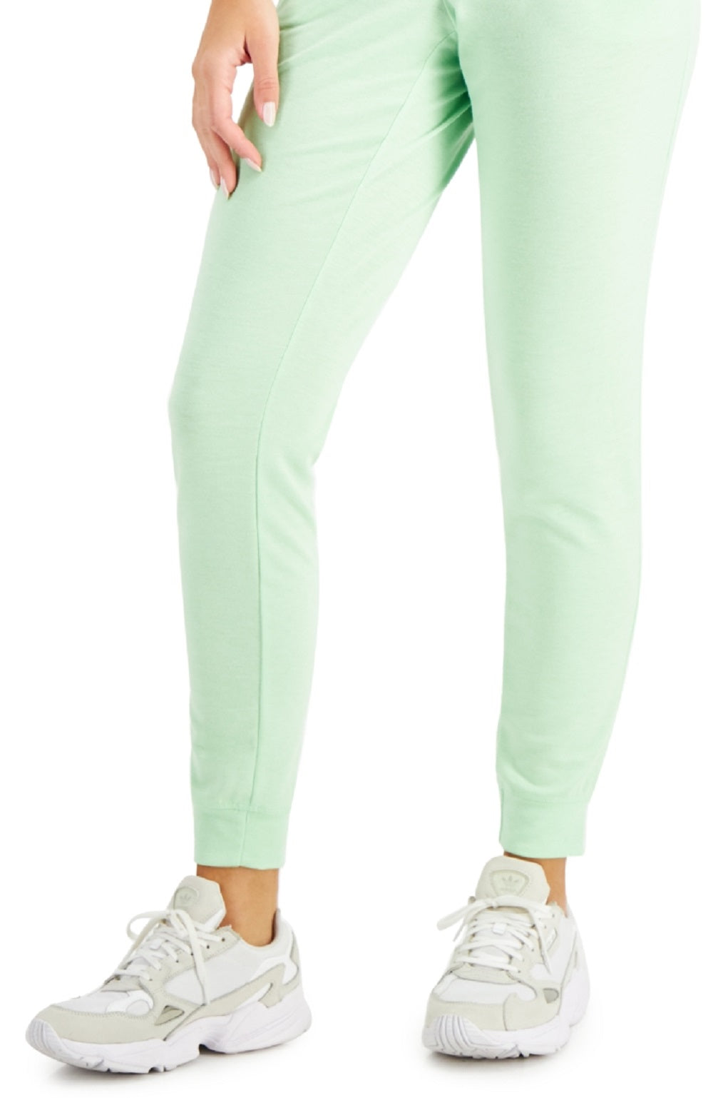 Calça jogger feminina de malha ID Ideology, verde, tamanho X-S