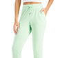 Calça jogger feminina de malha ID Ideology, verde, tamanho extragrande
