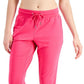 Calça jogger feminina ID Ideology em malha rosa tamanho pequeno