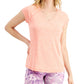Camiseta ID Ideology Essentials Rapidry Heathered Performance Feminina Laranja Tamanho Médio