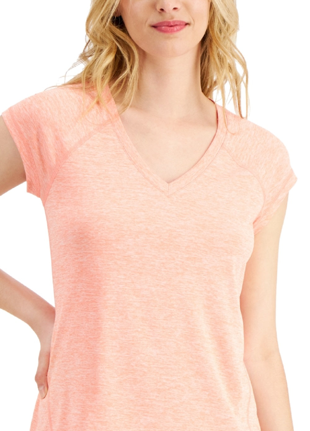Camiseta ID Ideology Essentials Rapidry Heathered Performance Feminina Laranja Tamanho XX-G