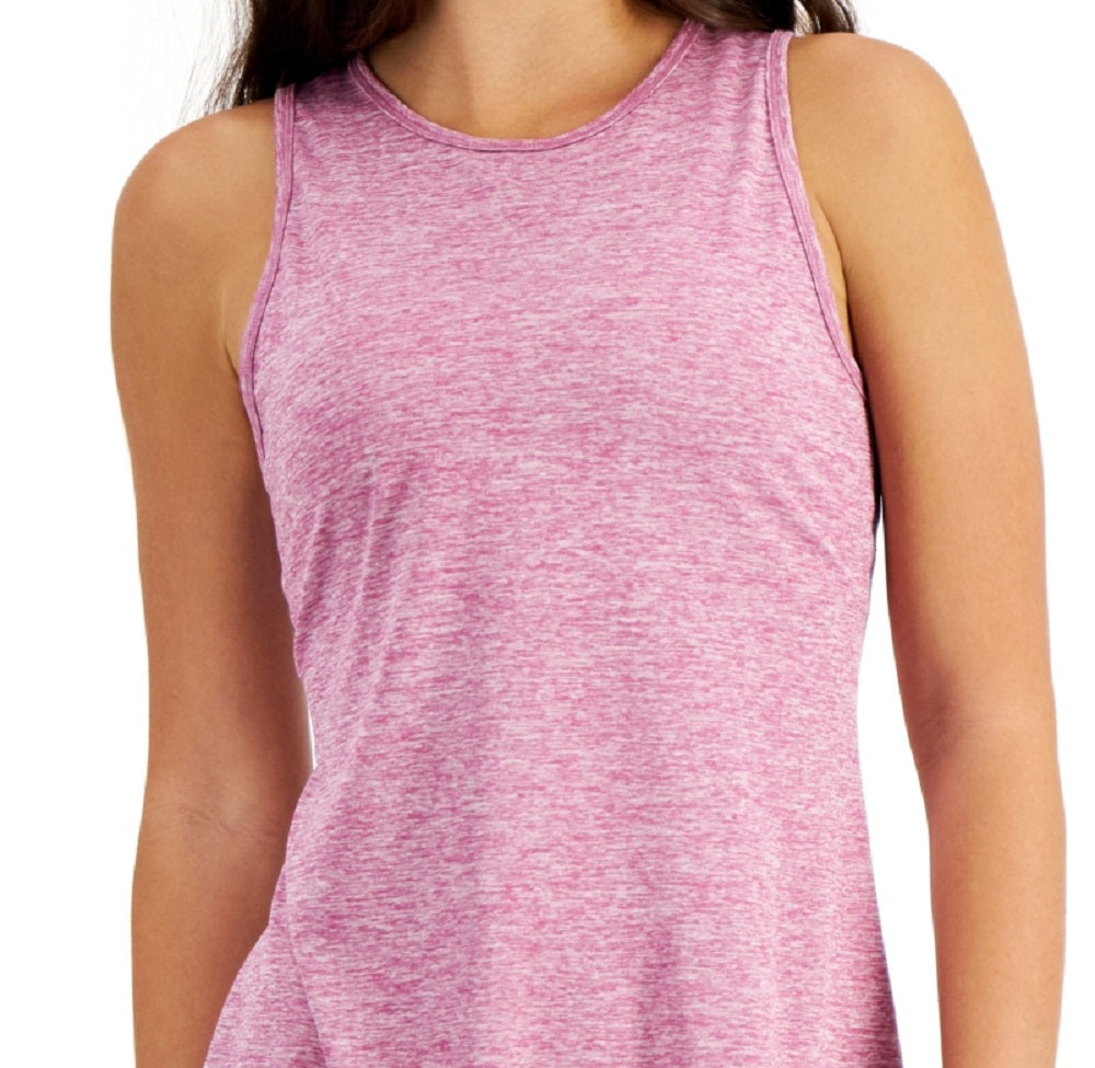 ID Ideology Regata Feminina Essentials Mesclada com Costas Abertas Roxa Tamanho P