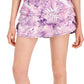 ID Ideology Saia-calça feminina estampada com estampa de selva roxa tamanho grande