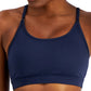 Sutiã feminino ID Ideology Solid Low Impact, azul, tamanho médio