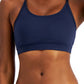 Sutiã feminino ID Ideology Solid Low Impact, azul, tamanho médio