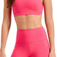Sutiã feminino ID Ideology Solid Low Impact Rosa Tamanho Grande