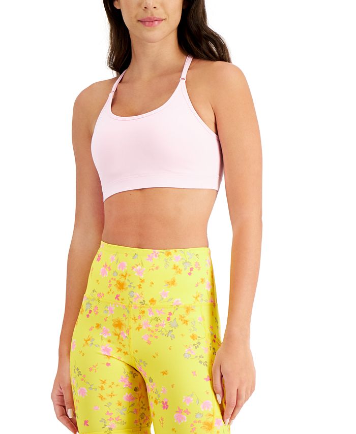 Sutiã feminino ID Ideology Solid Low Impact Rosa Tamanho Grande