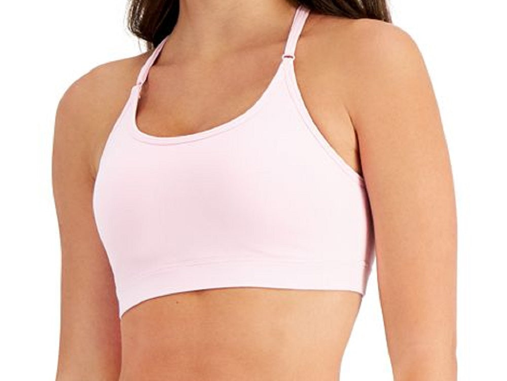 Sutiã feminino ID Ideology Solid Low Impact Rosa Tamanho Grande