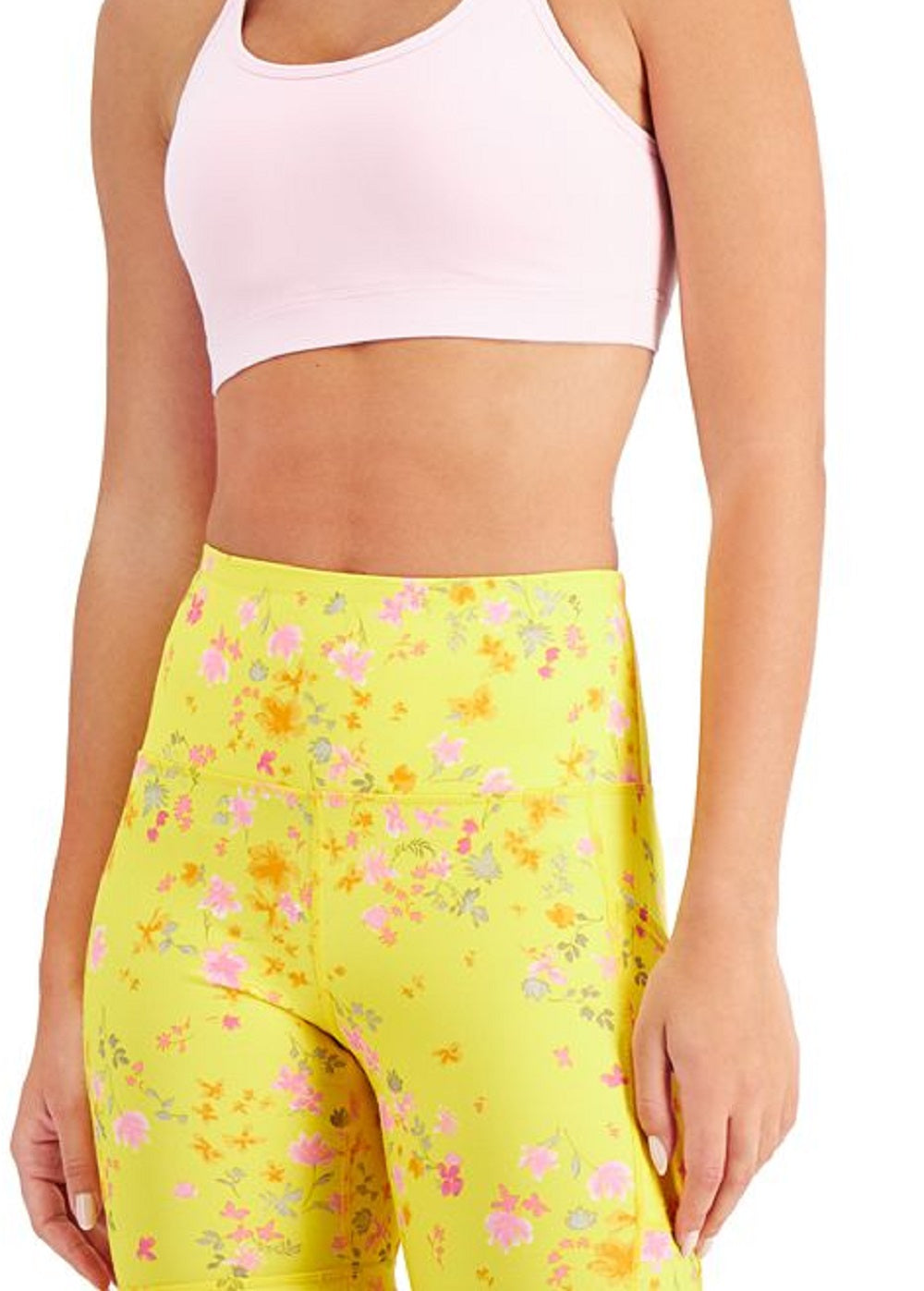 Sutiã feminino ID Ideology Solid Low Impact Rosa Tamanho Grande