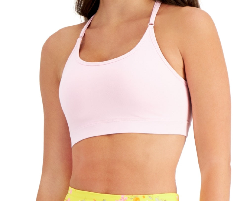 Sutiã feminino de baixo impacto ID Ideology, rosa, tamanho extragrande