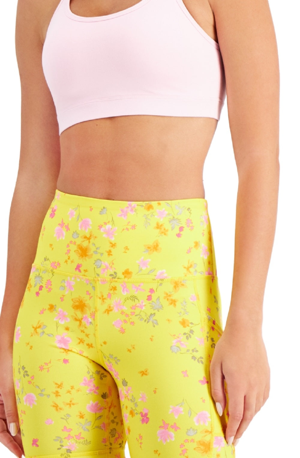 Sutiã feminino de baixo impacto ID Ideology, rosa, tamanho extragrande