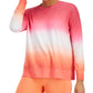 ID Ideology Top feminino com gola redonda e estampa dip dye laranja tamanho grande