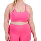 Sutiã esportivo feminino ID Ideology de baixo impacto, rosa, tamanho 2X