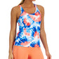 ID Ideology Regata feminina estilo nadador tie-dye azul