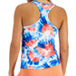 ID Ideology Regata feminina estilo nadador tie-dye azul