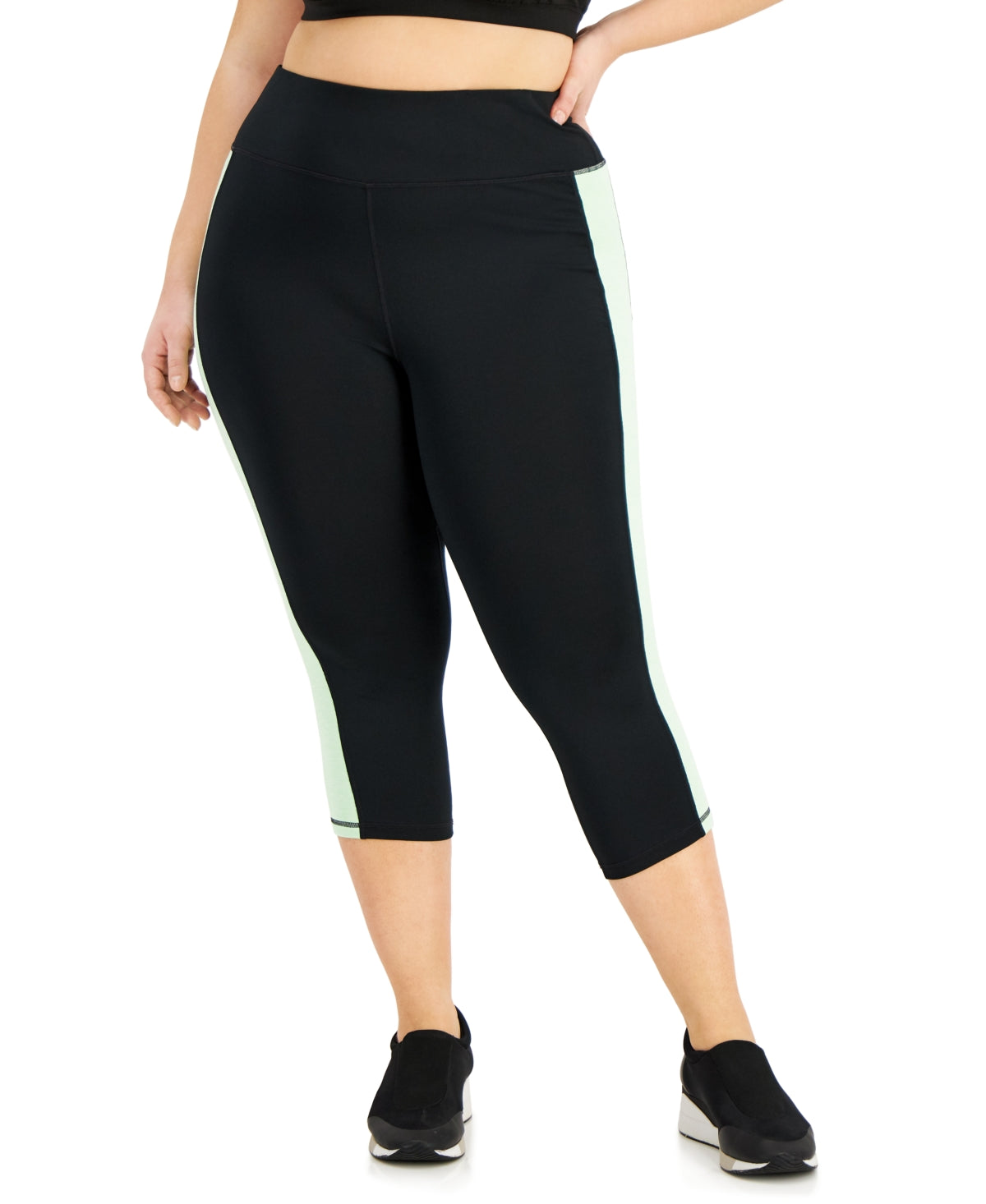 Legging Capri Colorblocked Feminina ID Ideology Verde Tamanho 2X