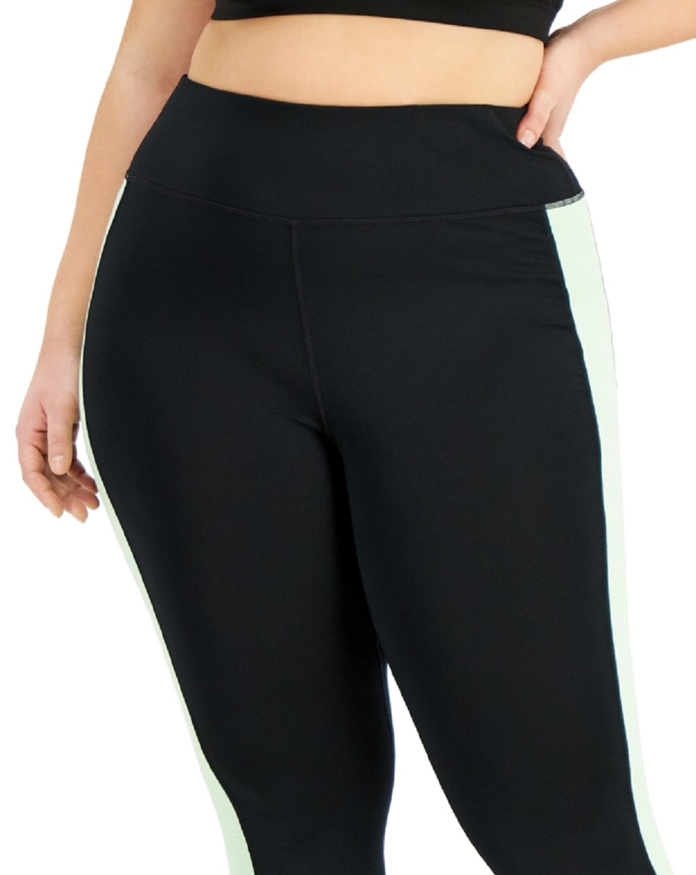 Legging Capri Colorblocked Feminina ID Ideology Verde Tamanho 2X