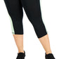 Legging Capri Colorblocked Feminina ID Ideology Verde Tamanho 2X