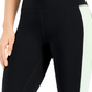 ID Ideology Leggings Cropped Colorblocked Femininas, Pretas, Tamanho P