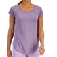 Conjunto de moletom feminino ID Ideology Essentials, camiseta roxa, tamanho XX-G