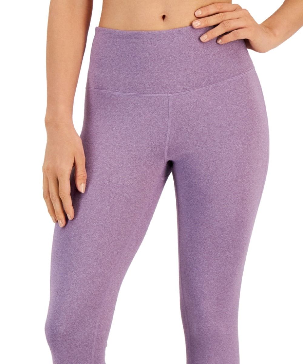 Conjunto de moletom feminino ID Ideology Essentials, comprimento 7/8, leggings, roxo, tamanho extragrande