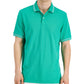 Polo listrado masculino Club Room Performance, verde, tamanho pequeno