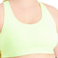 Sutiã esportivo feminino ID Ideology de impacto médio, amarelo, tamanho 2X